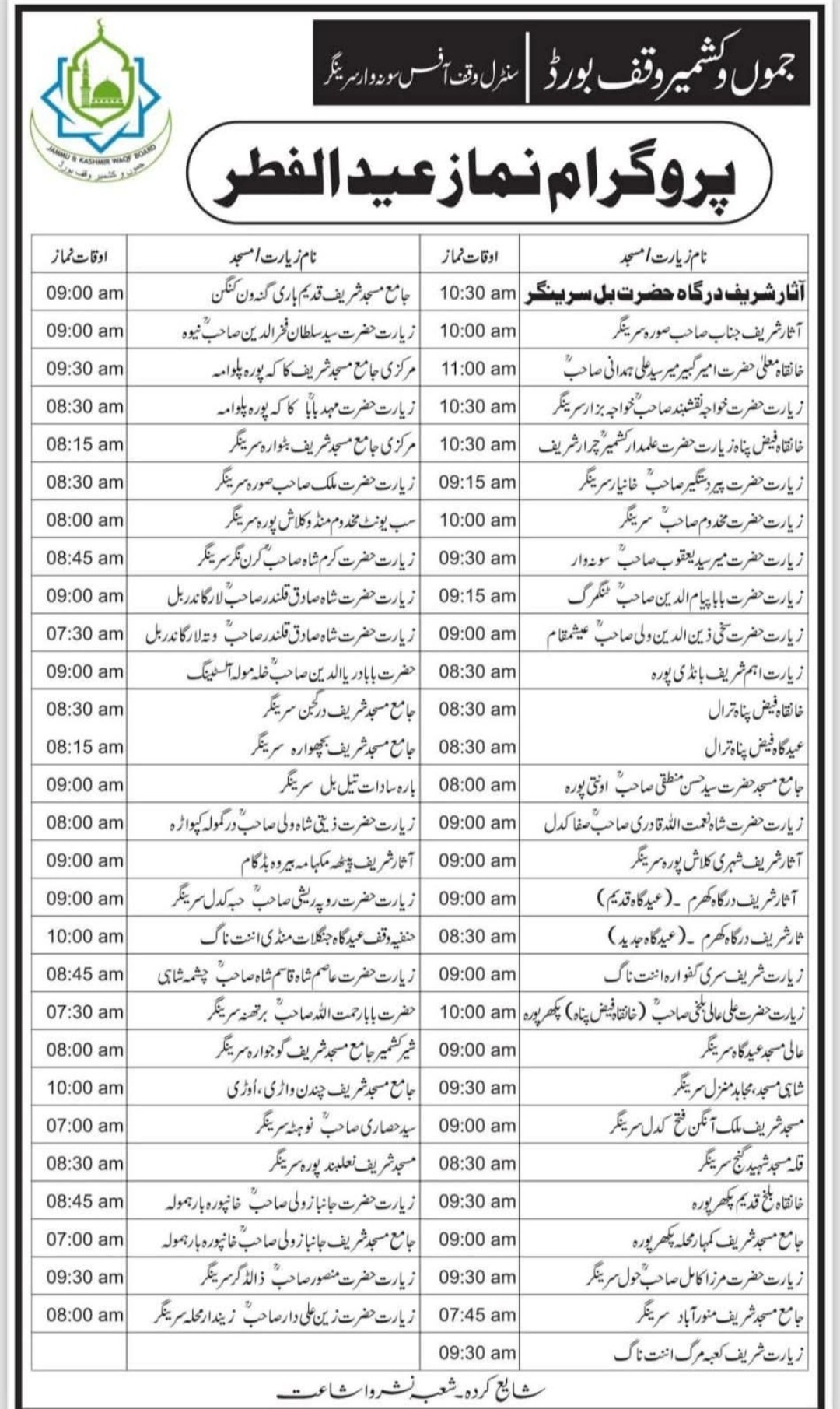 Eid ul Fitr 2025 Date in Kashmir when is eid ul fitr in Jammu kashmir Latest news update Eid Prayer timings in Kashmir Kashmir me Eid kab hai