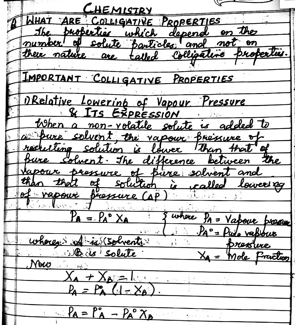 Toppers handwritten notes for Class 12 chemistry pdf download CBSE Class 12 Chemistry Notes PDF Jkbose chemistry notes Class 12 Chemistry NCERT Solutions 2026 