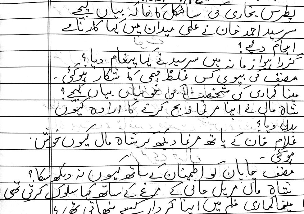 JKBOSE 12th Class Urdu Guess Papers 12th Urdu previous year papers Pdf download Jkbose 2026 urdu important questions