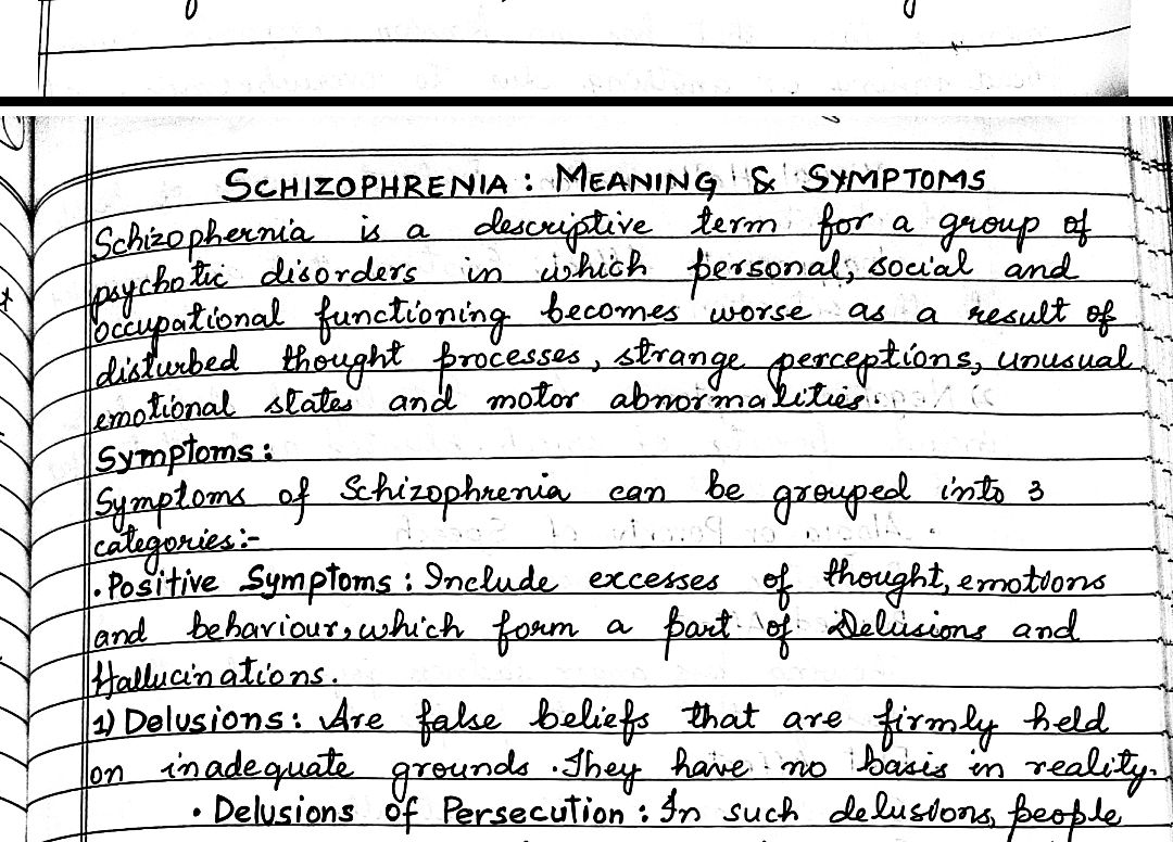 Schizophrenia Class 12 Psychology Notes PDF
JKBOSE
CBSE
symptoms of schizophrenia