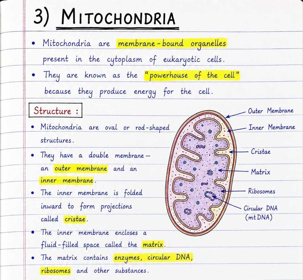 Class 9 Biology Chapter 1 Cell Handwritten Notes Solutions Pdf download Question Answers Jkbose CBSE NCERT
